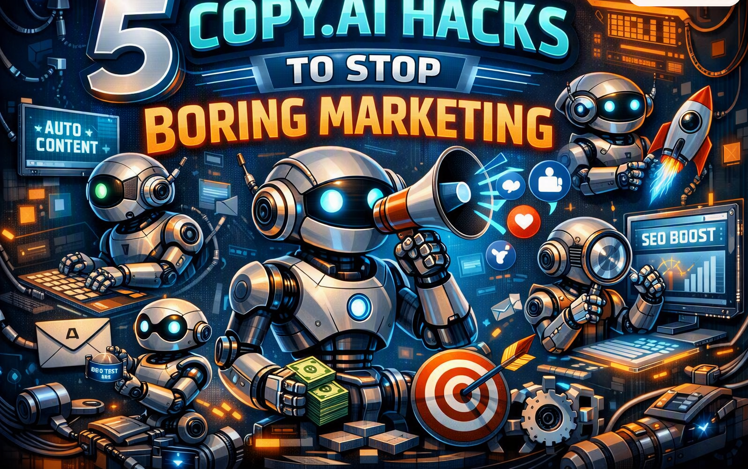5 Copy.ai Hacks to Stop Boring Marketing
