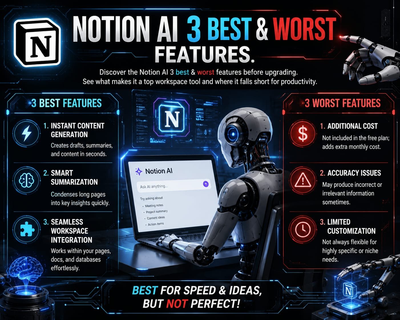 Notion AI 3 Best & Worst Features.