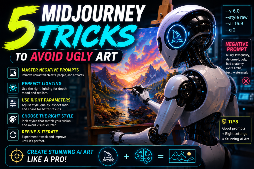 5 Midjourney Tricks to Avoid Ugly Art